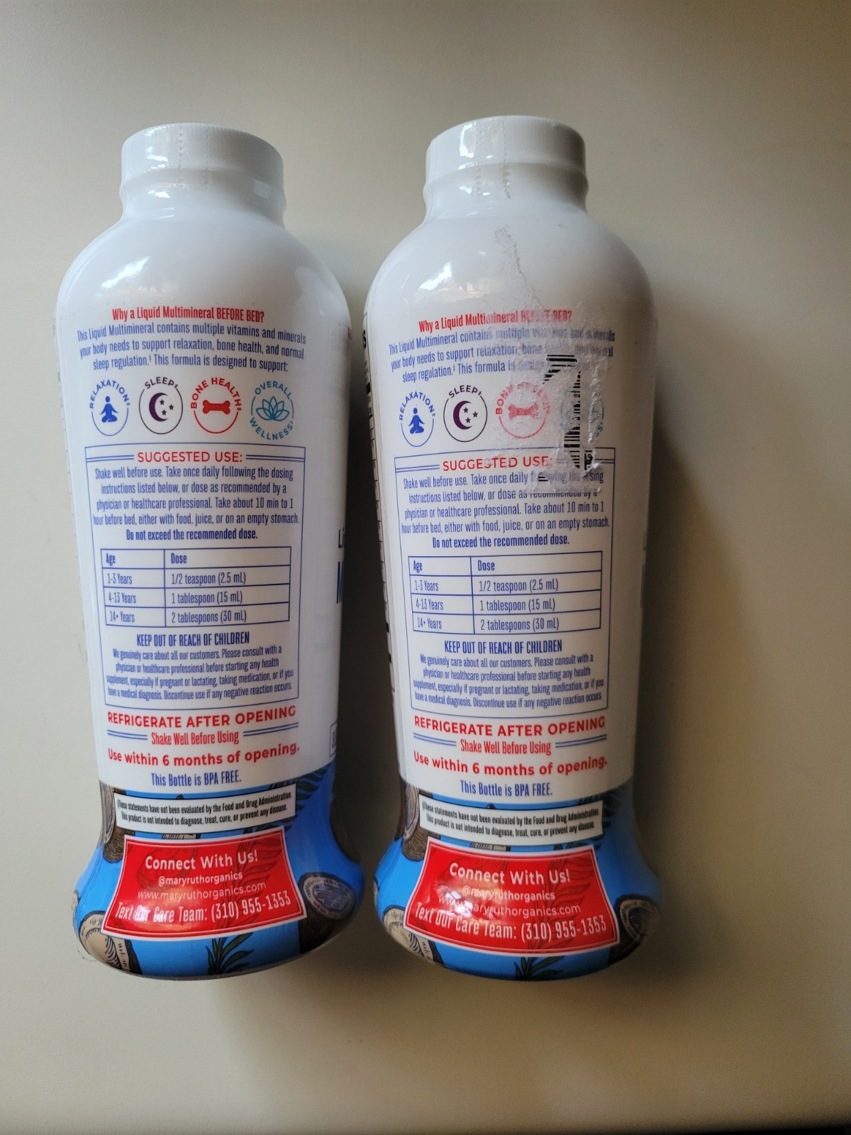 Mary Ruth’s Liquid Nighttime Multimineral Coconut Dream 15.22 fl oz 2 Pack 12/26