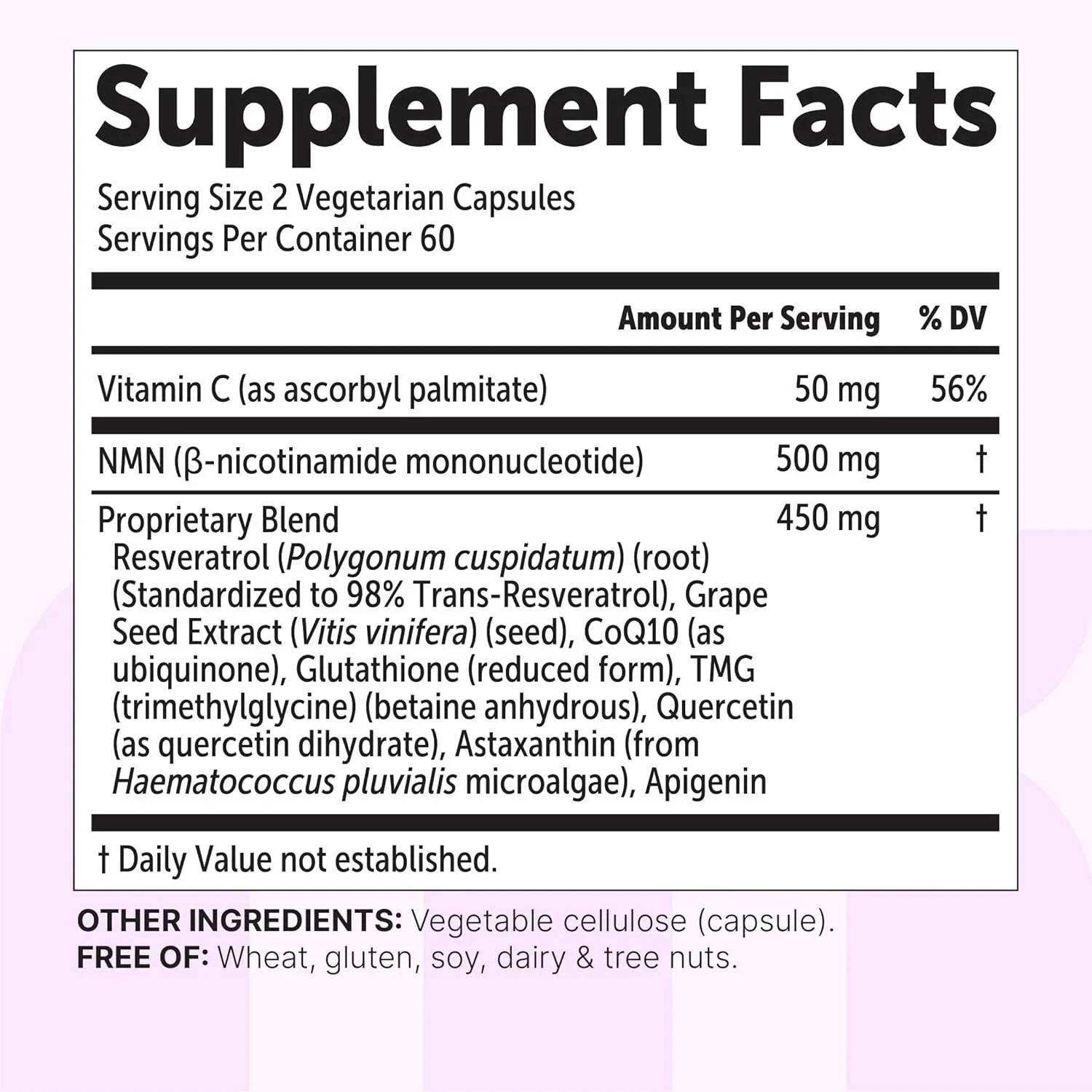 NMN Complex 1,000mg – Resveratrol, Caps | 10-in-1 NAD+ Booster containing 120…