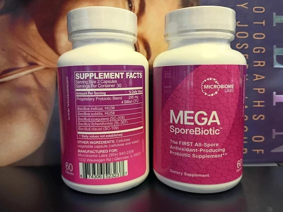 2-Pack Mega SporeBiotic Probiotic | High Potency for Microbiome Health brand new