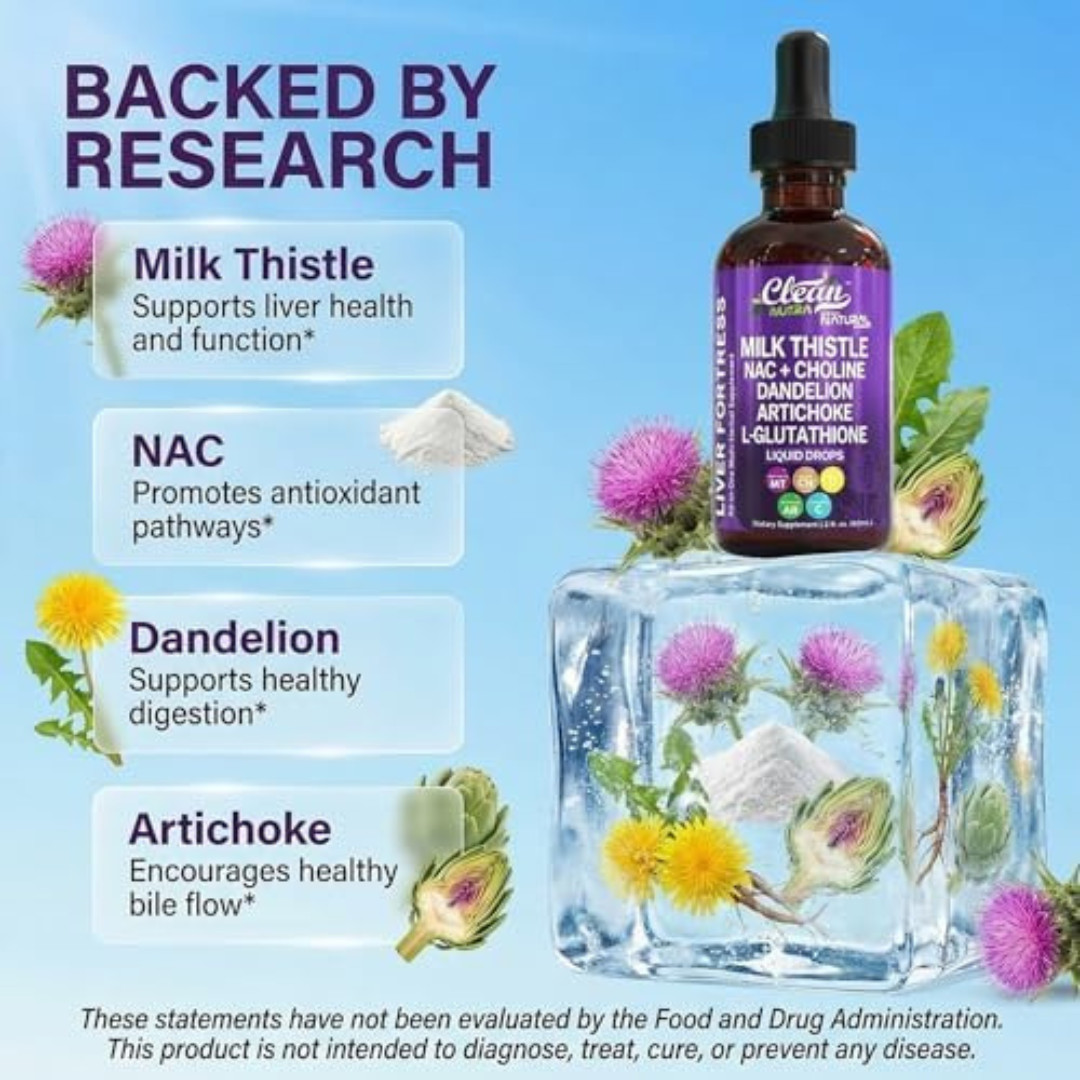 All-In-One Liver Support Supplement with Milk Thistle & N-Acetyl Cysteine Drops