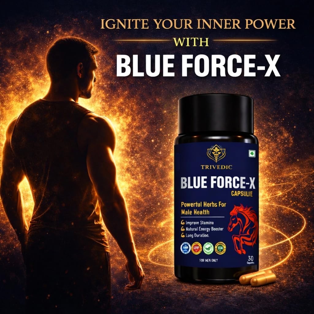 Blue Force-X Natural Men’s Health Supplement Energy Wellness Formula