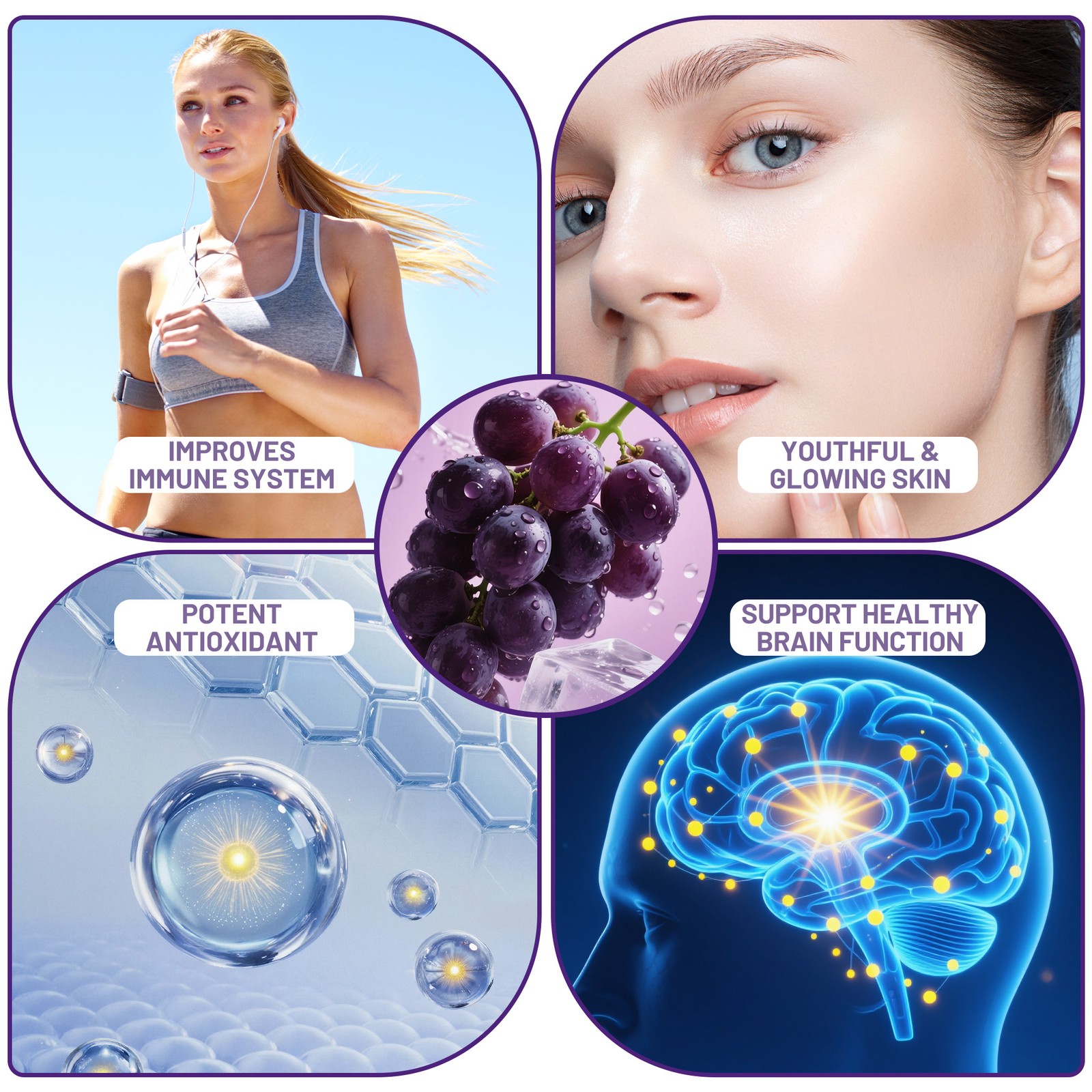 Resveratrol Complex 120pcs – Supports Cellular Energy and Repair, Skin Health
