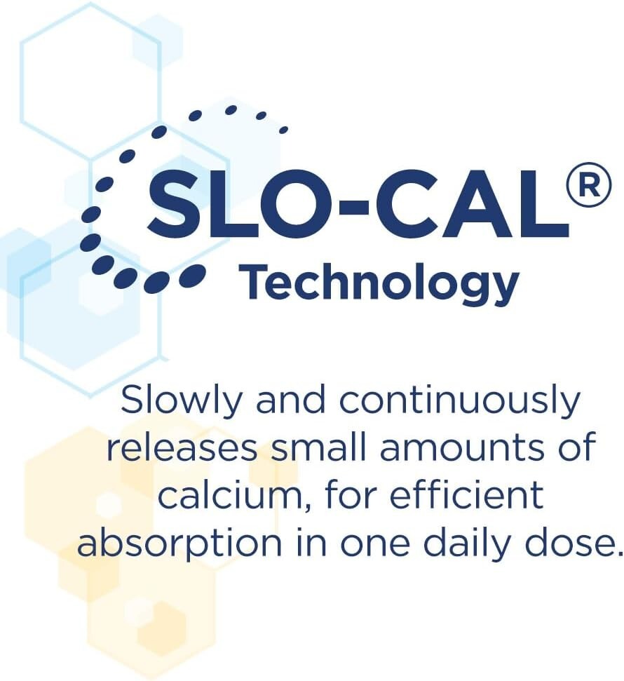 Slow Release 1200, 1200 mg Calcium Citrate and Calcium Carbonate with 25 mcg …