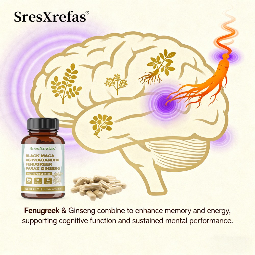 Brain Booster,Supports Memory,Cogntive & Focus,Brain Health,30/60/120 Capsules