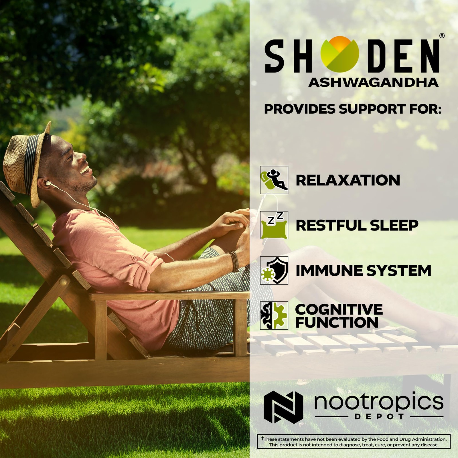 Nootropics Depot Shoden Ashwagandha Extract Capsules | 30 Count (Pack of 1)