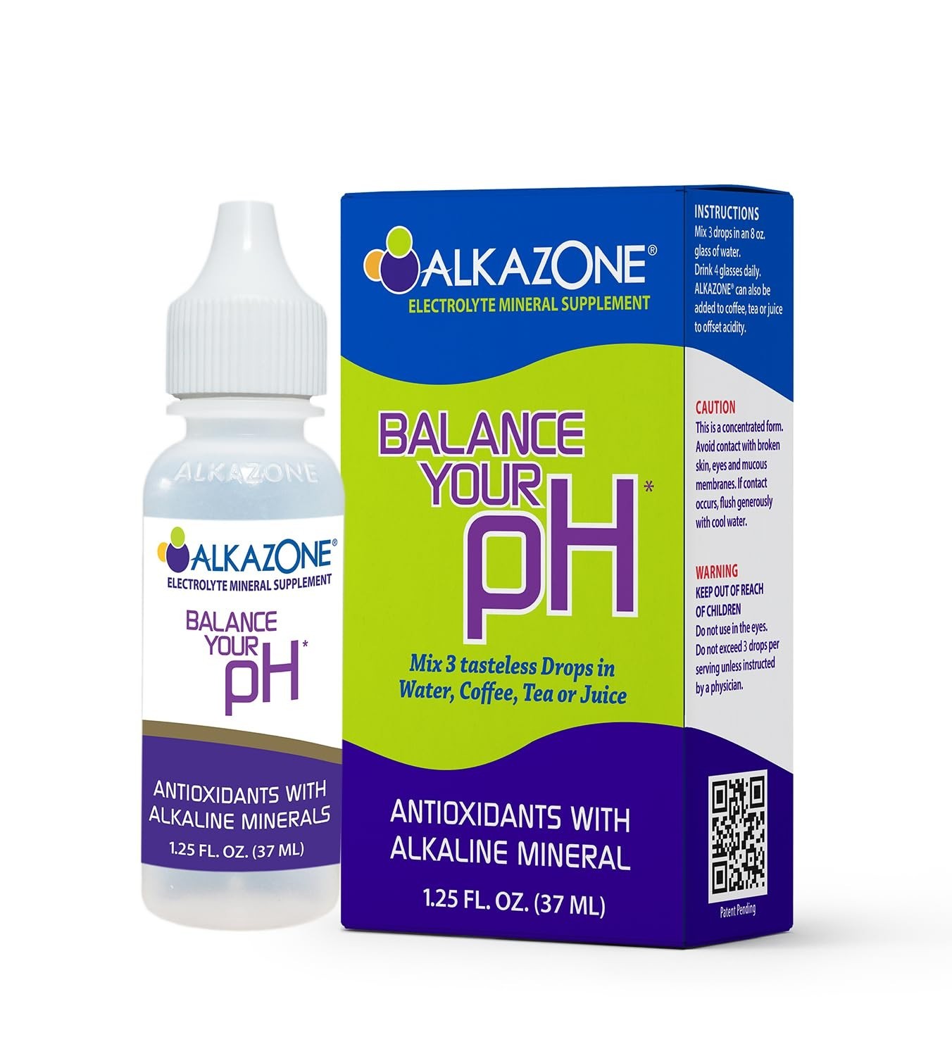 Alkaline Mineral Drops for pH Balance – 1.25 Oz, Yields 10 Gallons, Portable Ant