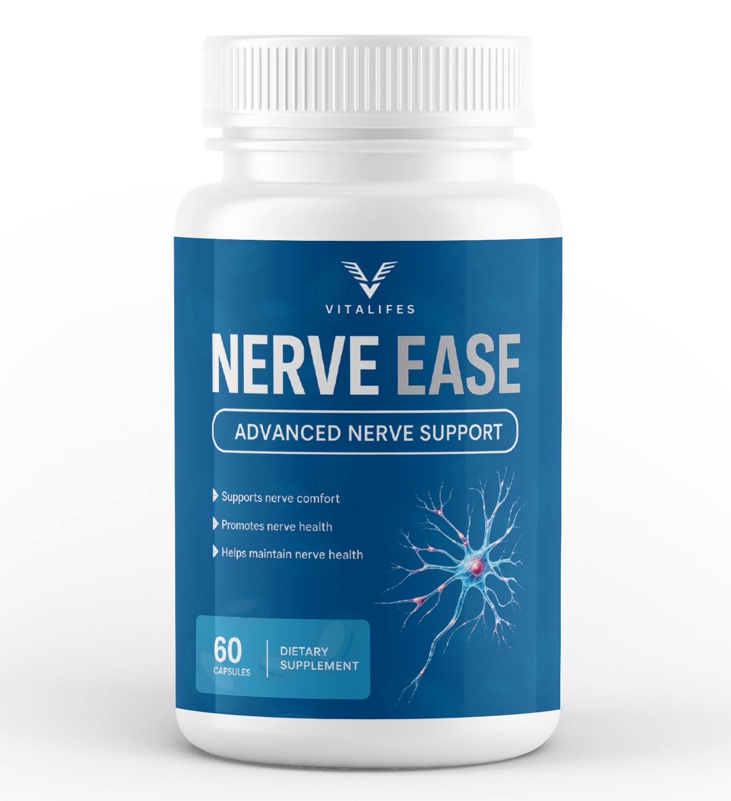 (5 Pack) Nerve Ease Nootropic Nerve Support Max Supplement NerveEase 60 Capsule