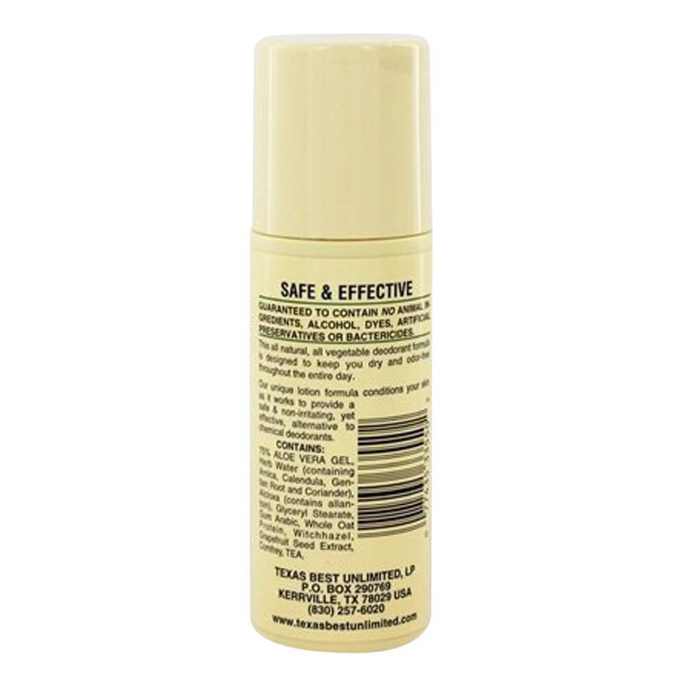 Alvera All Natural Roll-On Deodorant, Aloe Unscented, 3 3 Fl Oz (Pack of 3)
