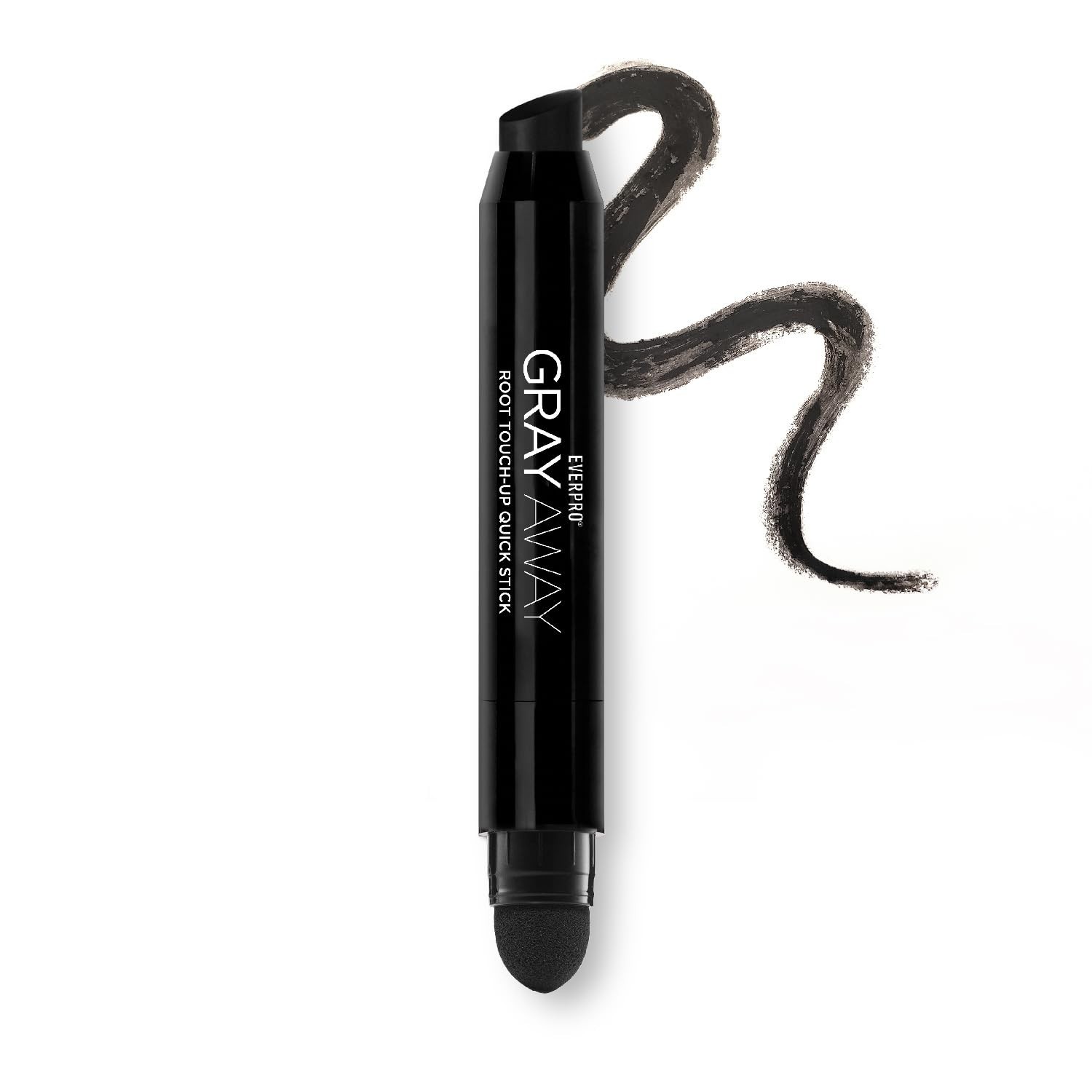 EVERPRO Gray Away Root Touchup Quick Stick, Black, 0.1 Oz 0.1 Ounce (Pack of 1)