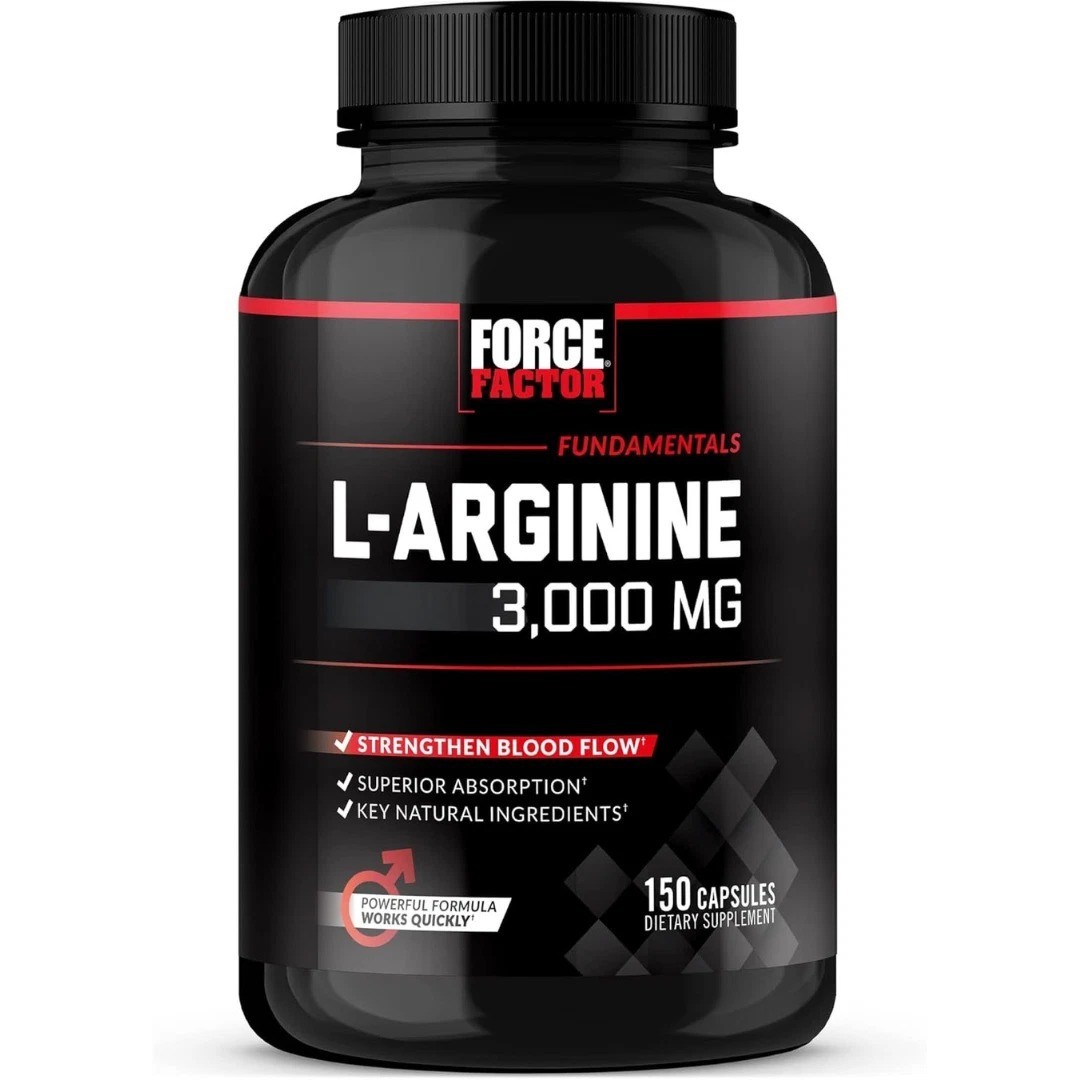 Force Factor L-Arginine 3000 MG, Extra Strength Nitric Oxide & Circulation Boost