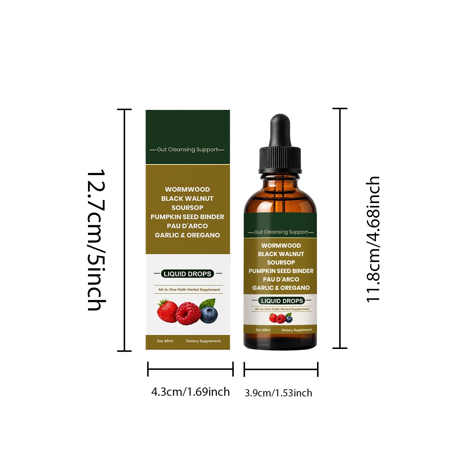 LUMVELLE Wild Harvested Wormwood Herbal Liquid Botanical Supplement Drops 1-5pcs