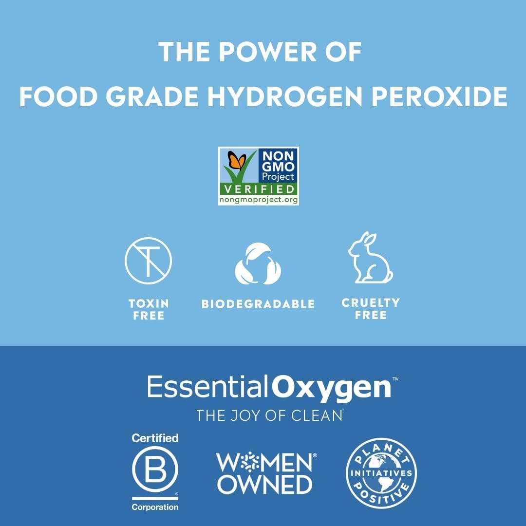 Eco-Friendly 3% Hydrogen Peroxide Cleaner – 16 Oz Natural All-Purpose Solution