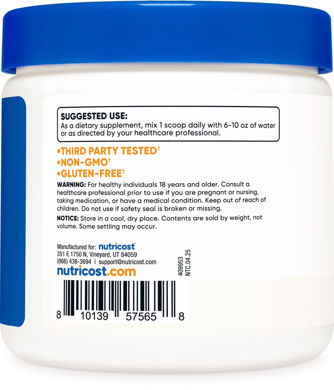Nutricost D-Mannose Powder 100 GMS, 2g Serving Non-GMO, Gluten Free