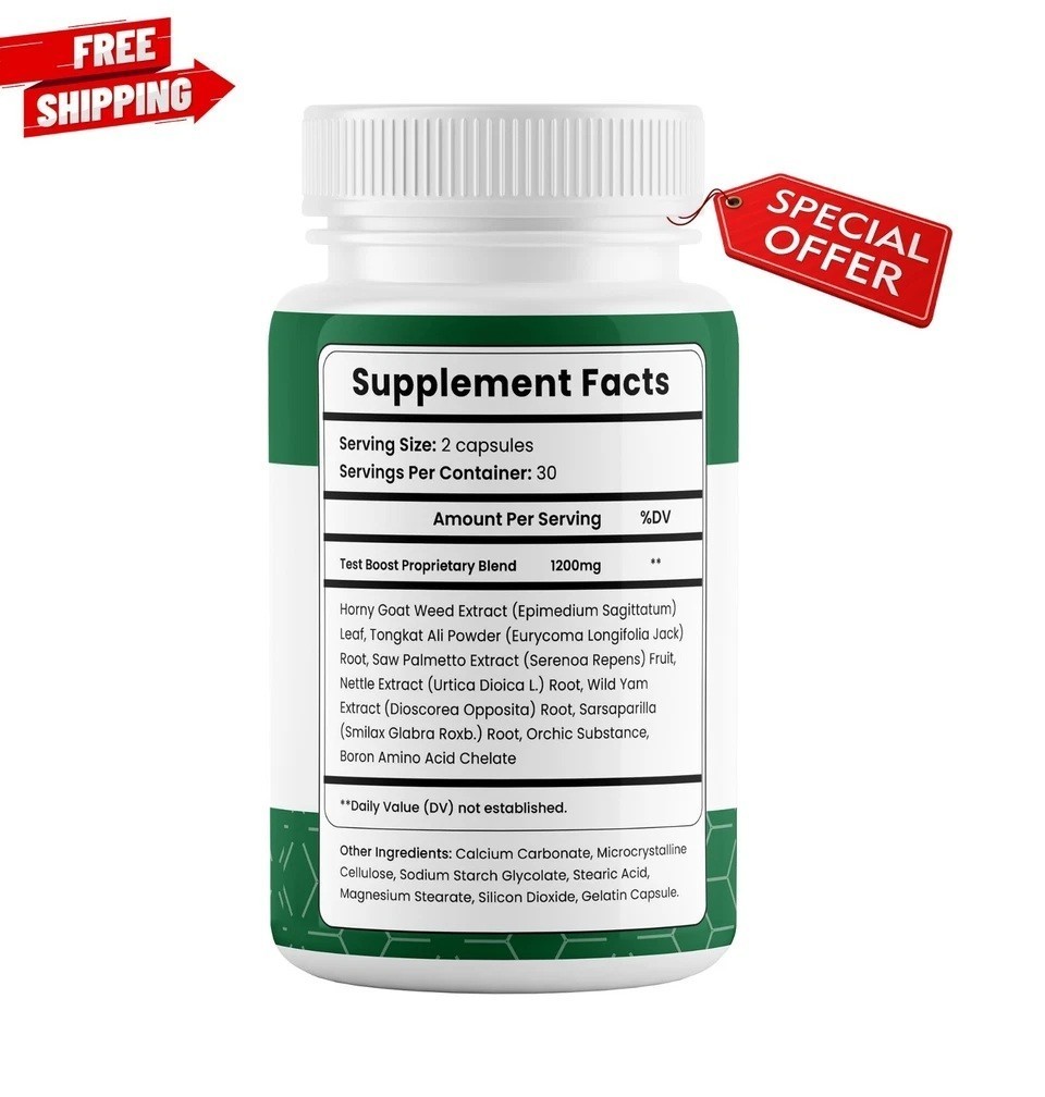 (5 Pack) Libonex Male Health Pills to Boost Performance Stamina & Endurance 60ct