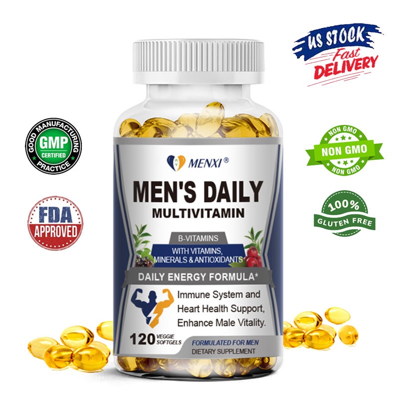 Multivitamin MultiMineral for Men, Daily Mens Vitamin Supplement: Non-GMO