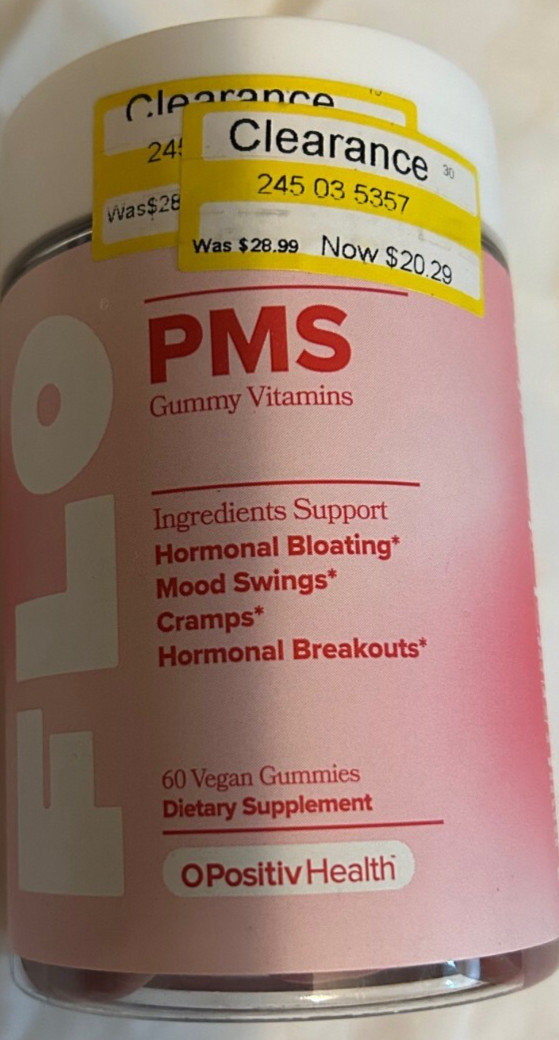 O Positiv FLO PMS Gummy Vitamins for Women with PMS & Menstrual