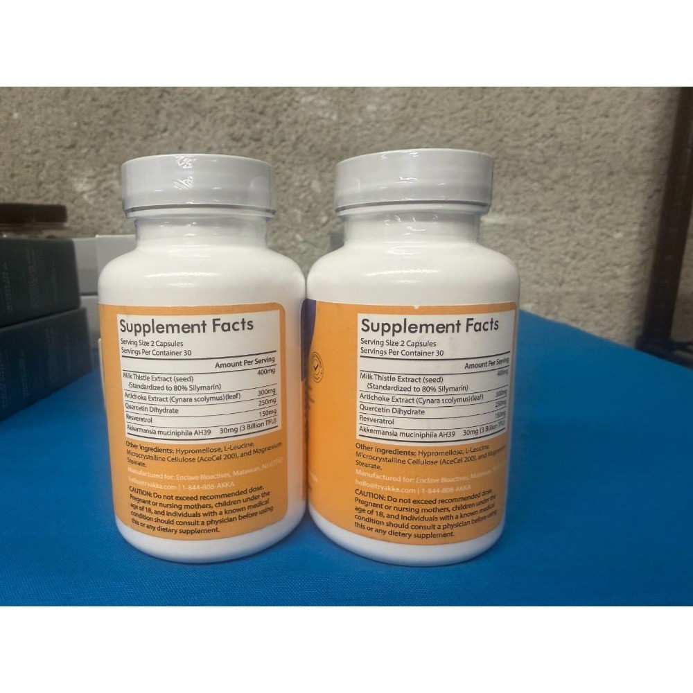 2 Pack AKKA Premium Liver Detox Cleanse Supplement, Liver Detox Support,120 Caps