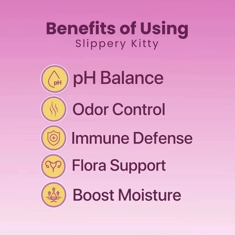 Kitty Queen Slippery Kitty – Feminine Probiotic + Moisture Gummies NEW
