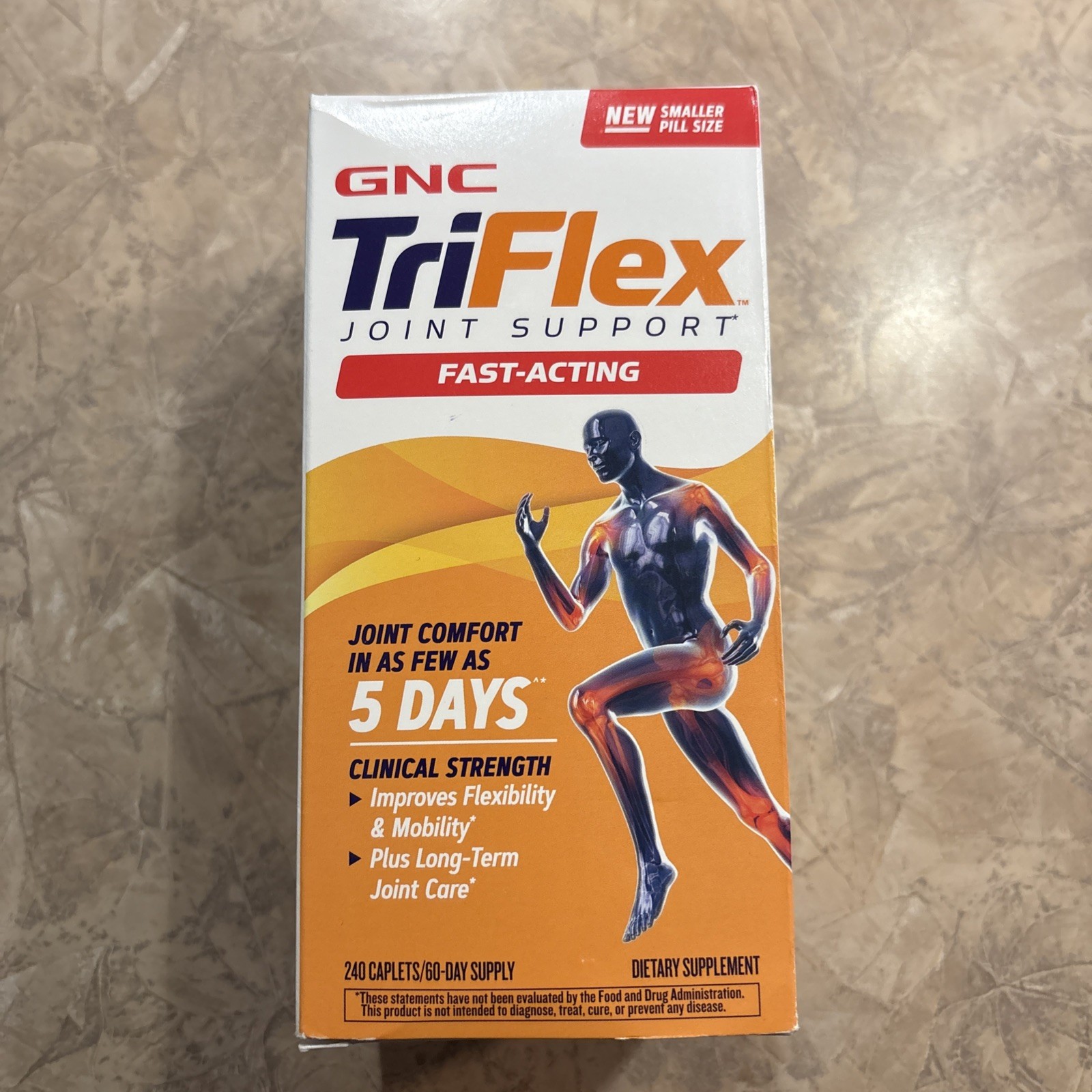 GNC TriFlex Fast-Acting, Improves Joint Comfort & Stiffness 240 caplets 12/2028