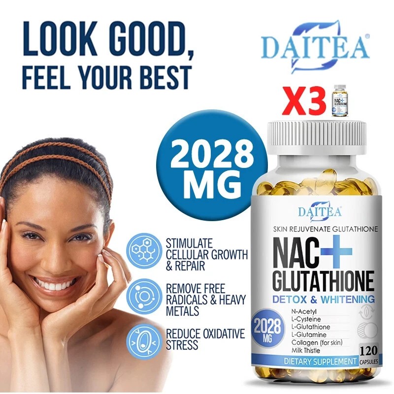 Nac Glutathione Collagen Softgel Skin Whitening Anti-Aging Antioxidant ImmuneNEW