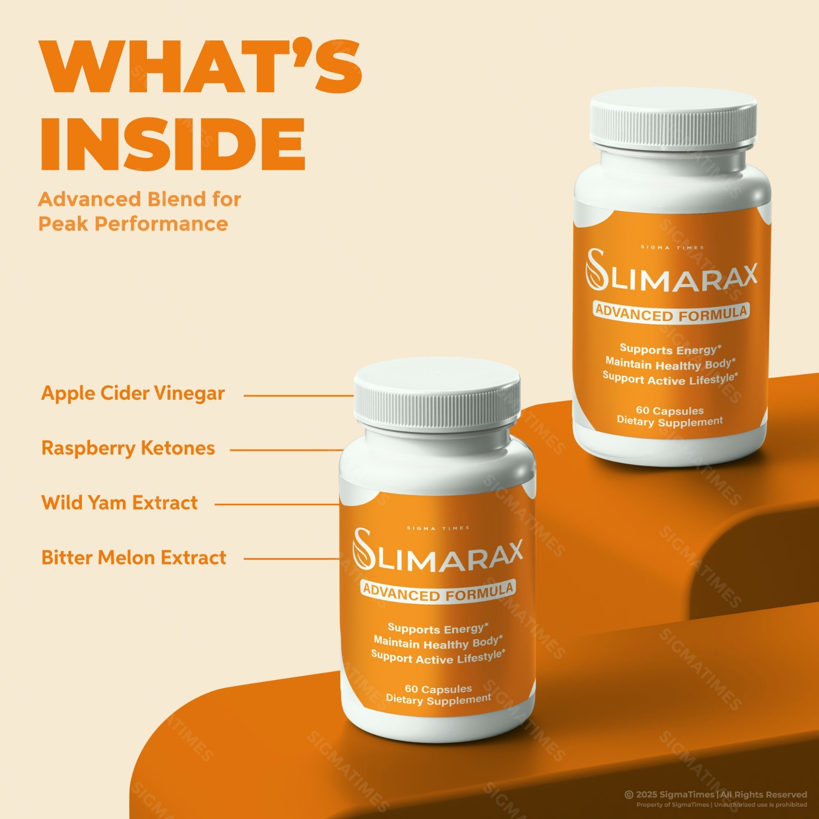 Slimarax Capsules – Energy & Weight Management Support Supplement – 2 Pack