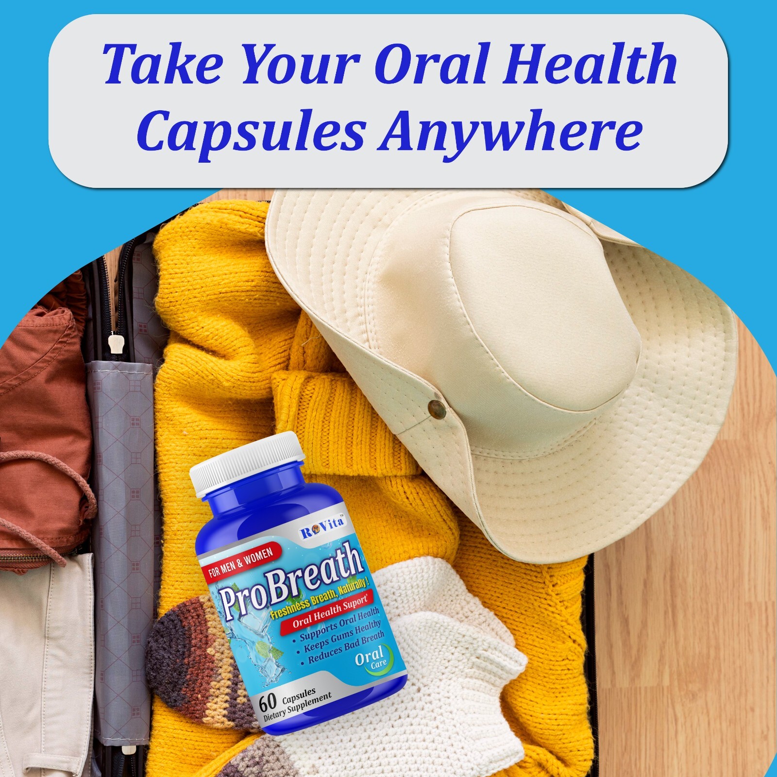 Advanced Oral Probiotics Formula Healthy Teeth and Gums, Fresh Breath Supports