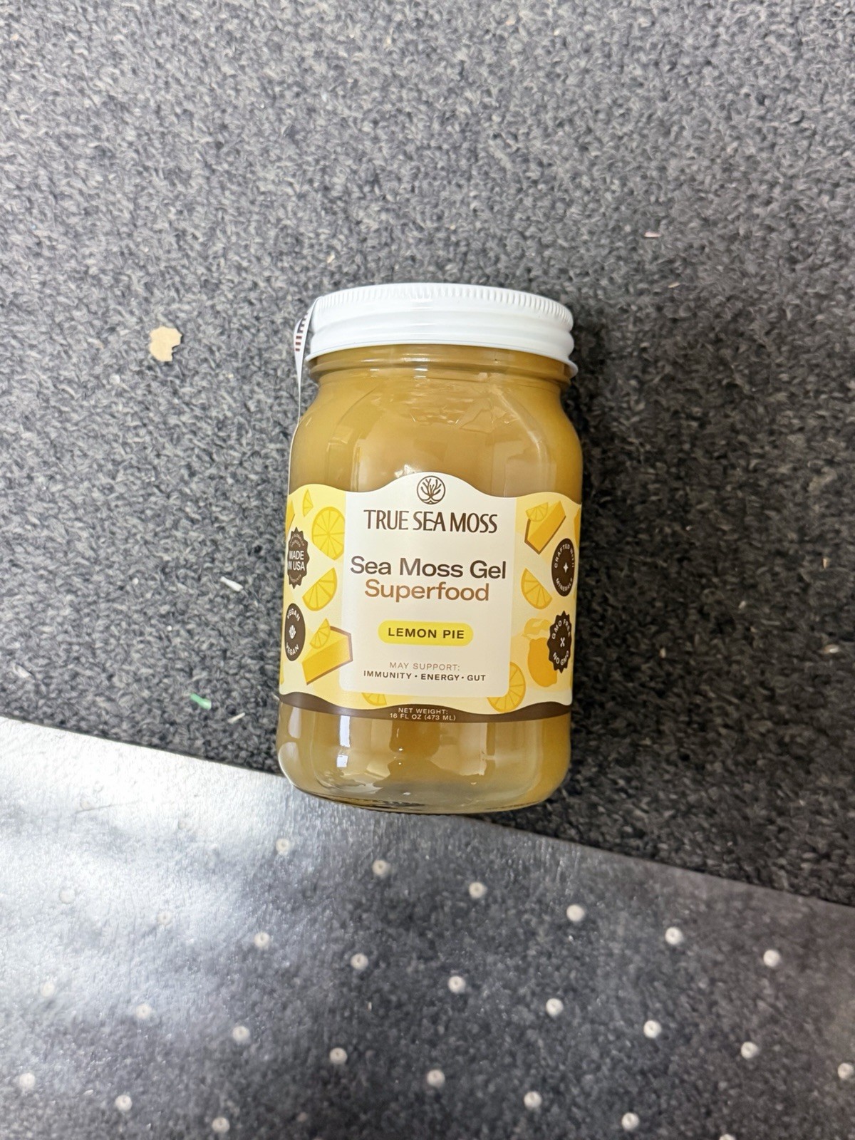 True Sea Moss Gel Superfood LEMON PIE exp 08/2026 16 Fl Oz.