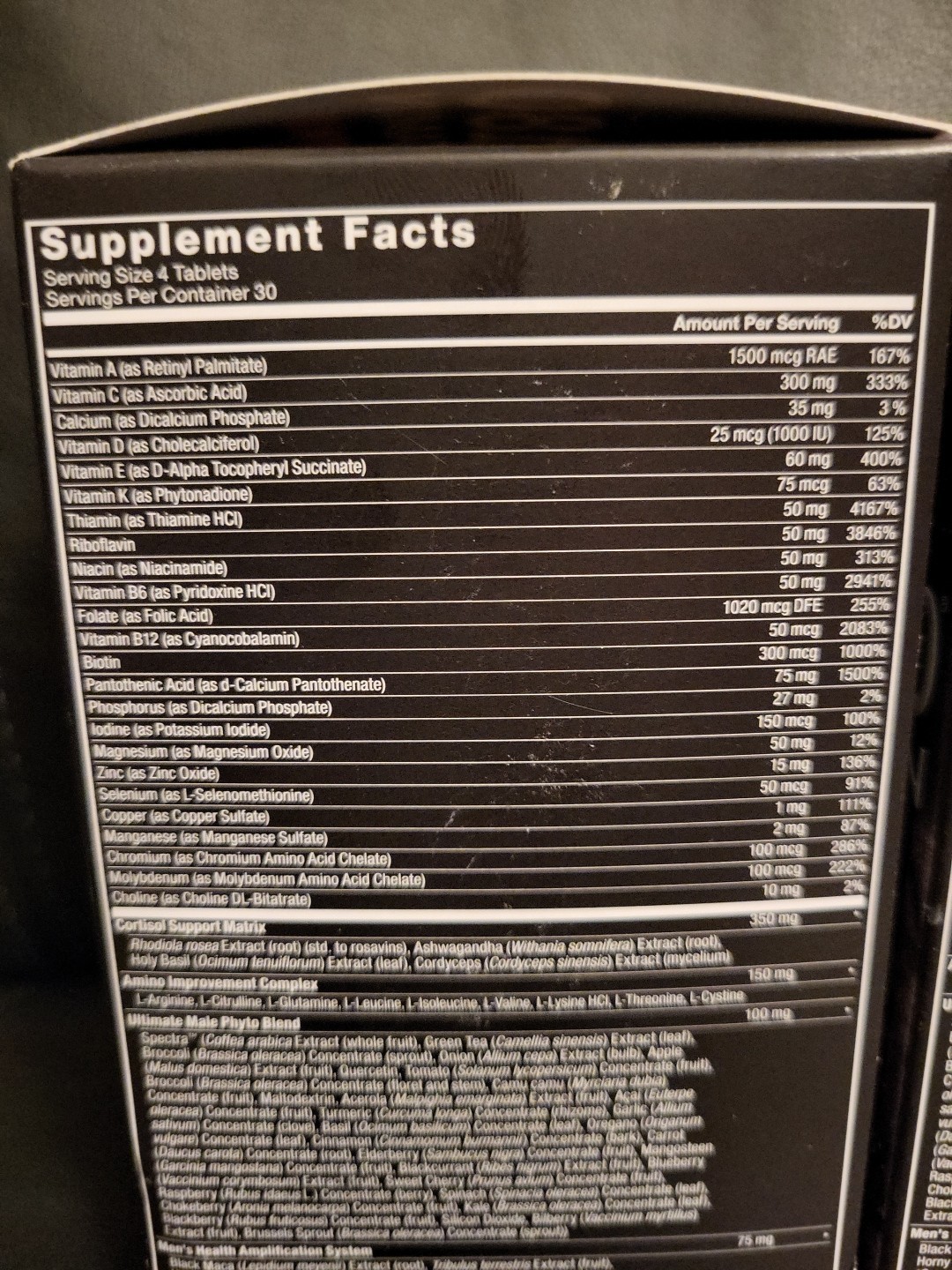 2 Count Force Factor Test X180 Multivitamin 120 Tablets Each (240Ttl) Exp 9/2027