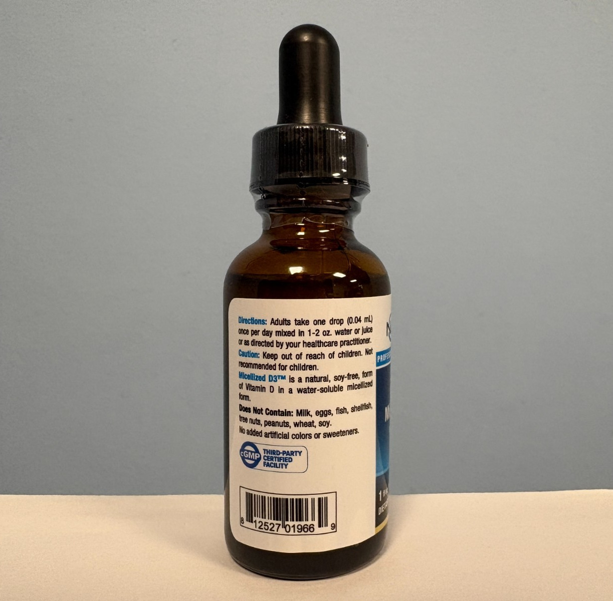 Micellized D3 1FL OZ, Nu Medica EXP 12/2205