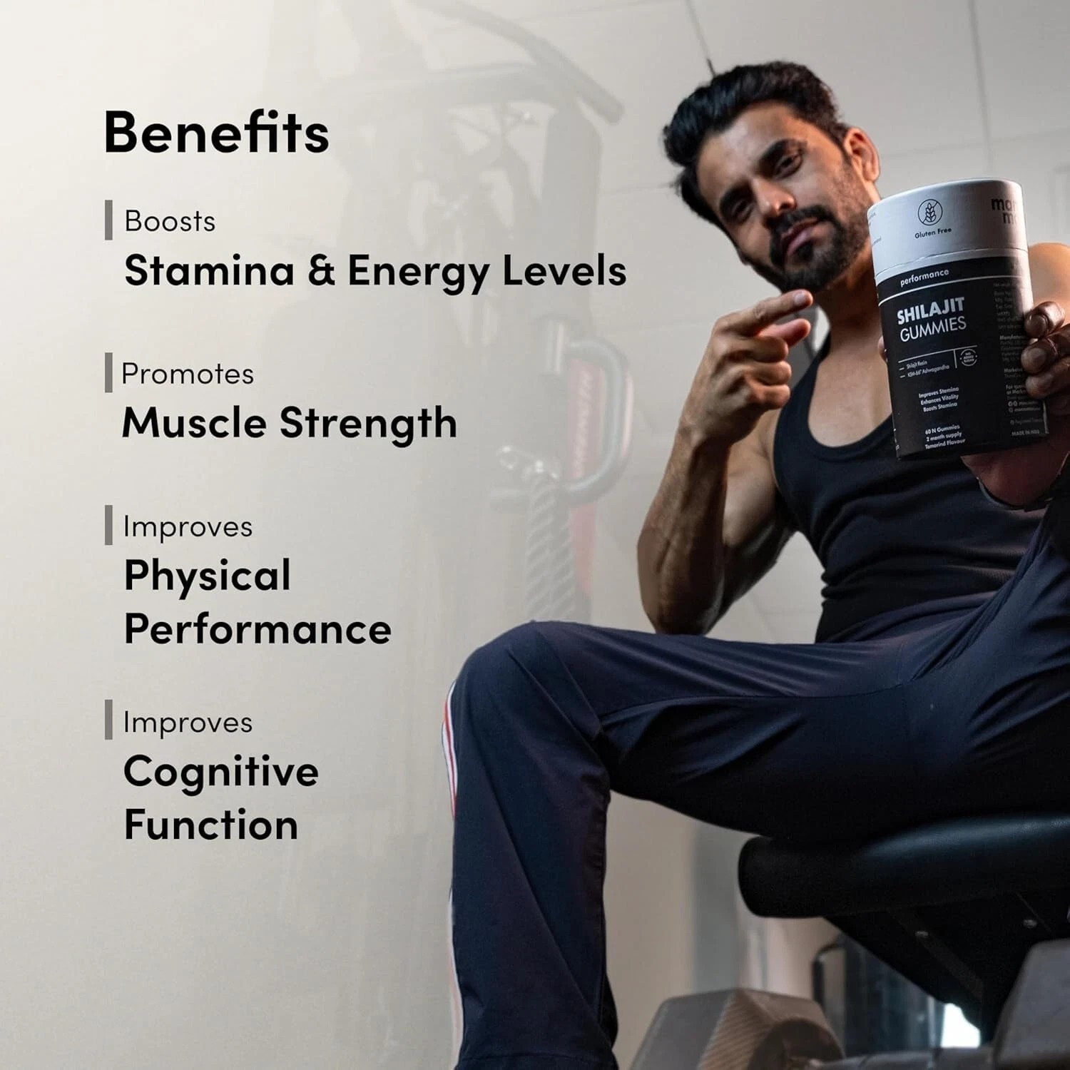 Man Matters Pure Himalayan Shilajeet Gummies For Boosts Stamina 30 Gummys A073