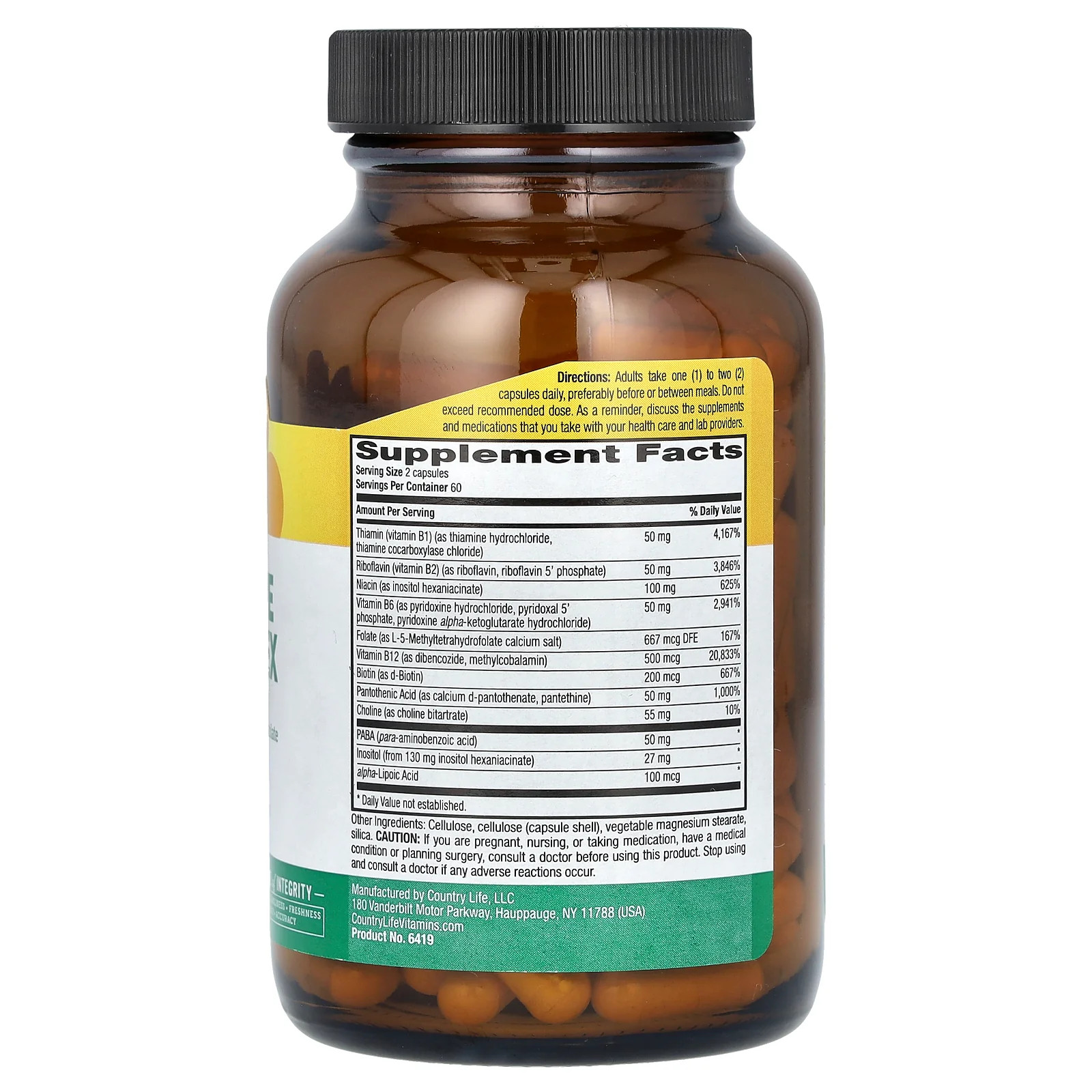 2 X Country Life, Coenzyme B-Complex, 120 Vegan Capsules