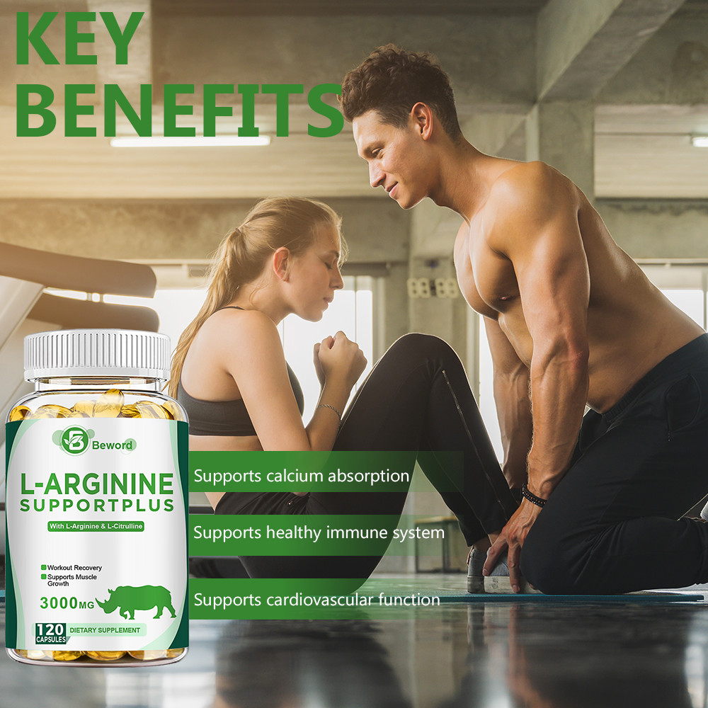L-Arginine L-Citrulline 3000mg Extra Strength Nitric Oxide & Circulation Boost-