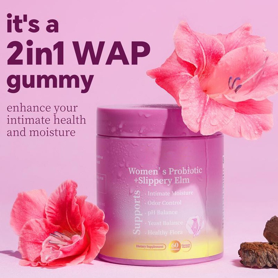 Women’s Probiotic+Slippery Elm 60 Gummies Premium