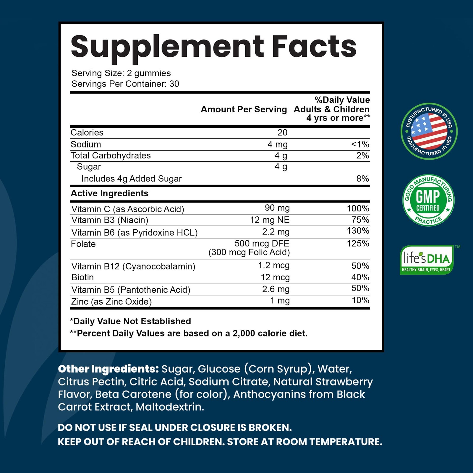 INTEGO NUTRITION Vitamin B Complex Gummies for Adults, B 60 Count (Pack of 1)