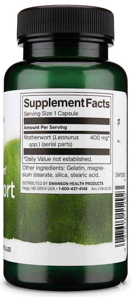 Motherwort 400 mg, 60 Capsules