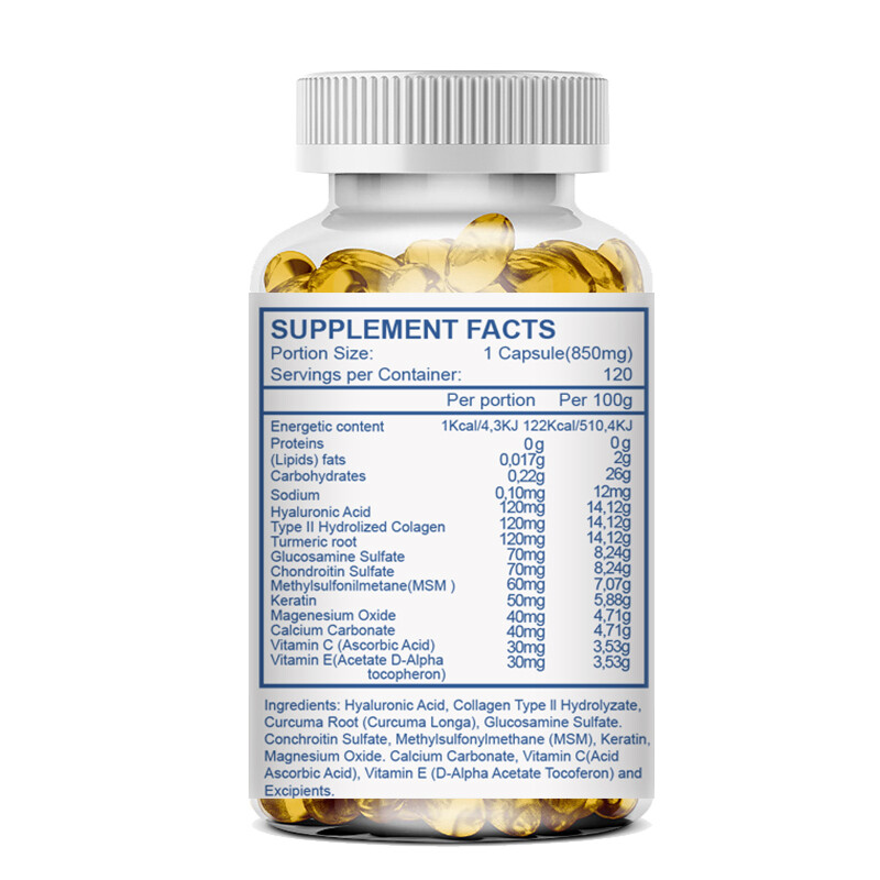 Umary Alternative Hyaluronic Acid & MSM | 120 Capsules | Non-GMO & Gluten Free