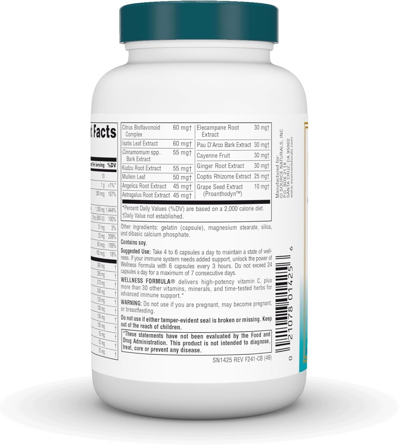 Click to see full view Source Naturals Wellness Formula Bio-Aligned EXP 12/26