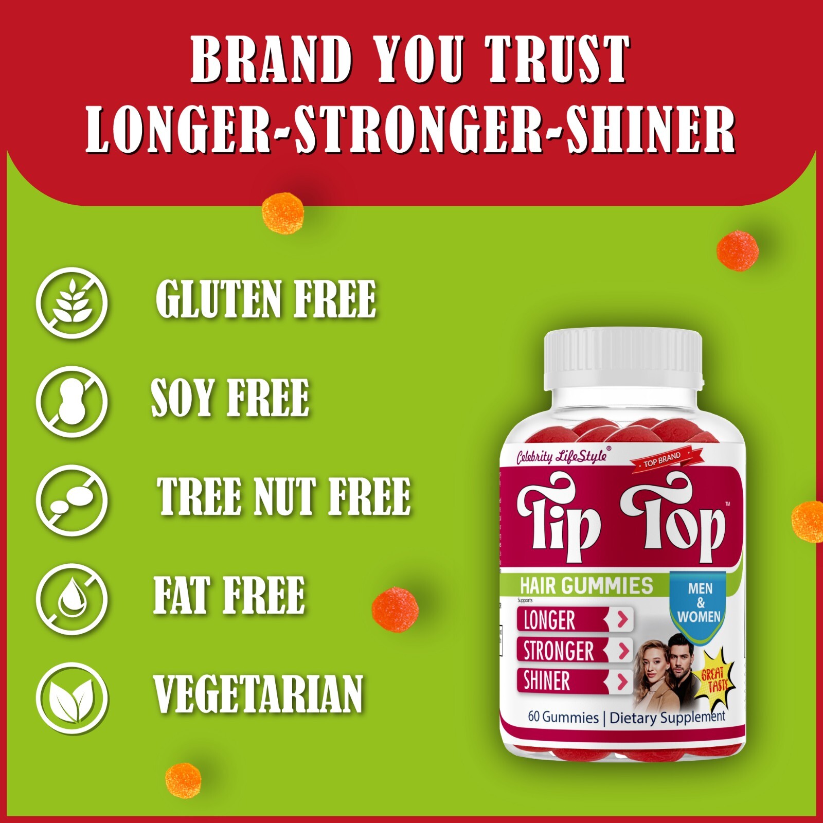 Biotin Beauty Gummies, Hair Growth Supplement with Vitamins | Hair & Nail Health