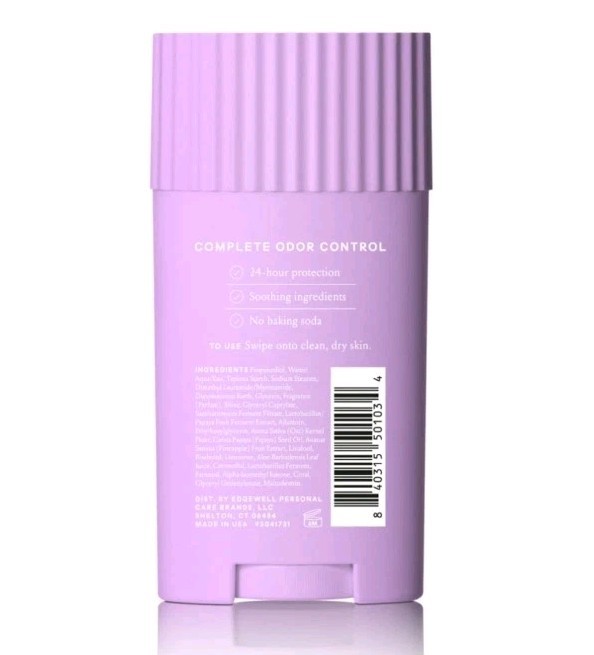 Billie All Day Deodorant, 24-Hour Odor Protection, Aluminum-Free, Lavender Milk