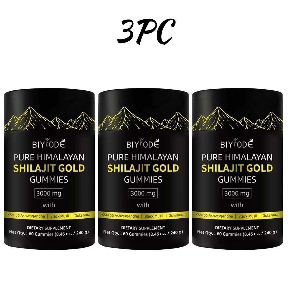 Himalayan Shilajit GOLD Gummies, Natural Extremely Potent 3000 mg, Fulvic Acid