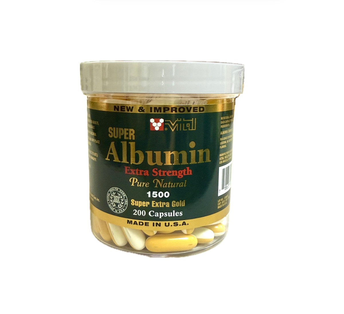 Vital New & Improved Super Albumin – Extra Strength & Pure Natural