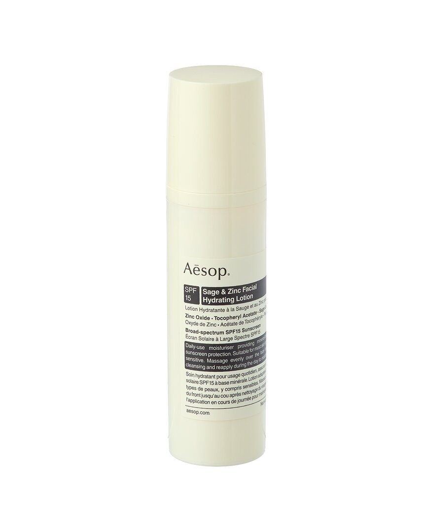 Aesop Unisex 2Oz Sage & Zinc Facial Hydrating Lotion Spf15 Women’s