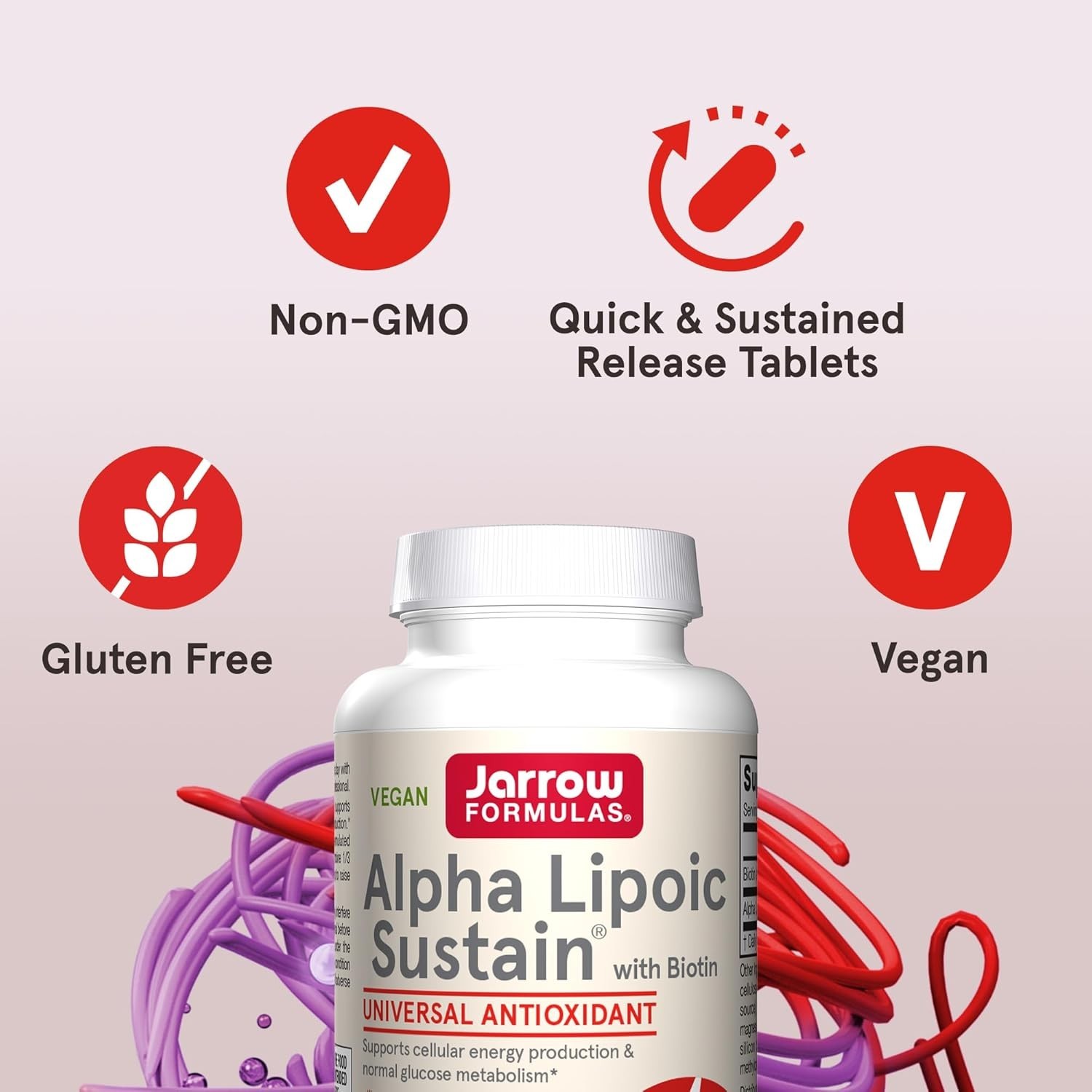 60-Count Alpha Lipoic Sustain 300 mg – Energy-Building Antioxidant Tablets