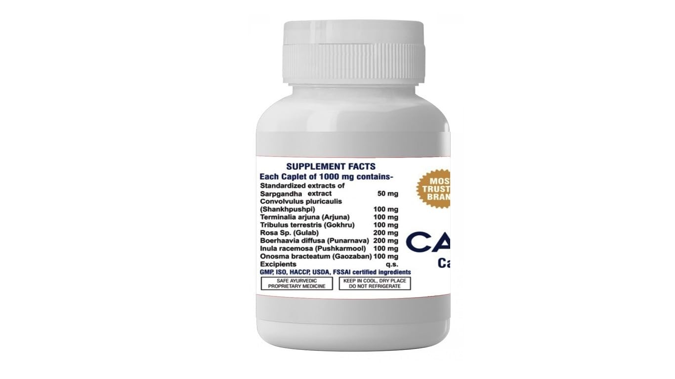 Carditone Ayush Herbs 60 caplet for Cardiovascular & Hypertension Support