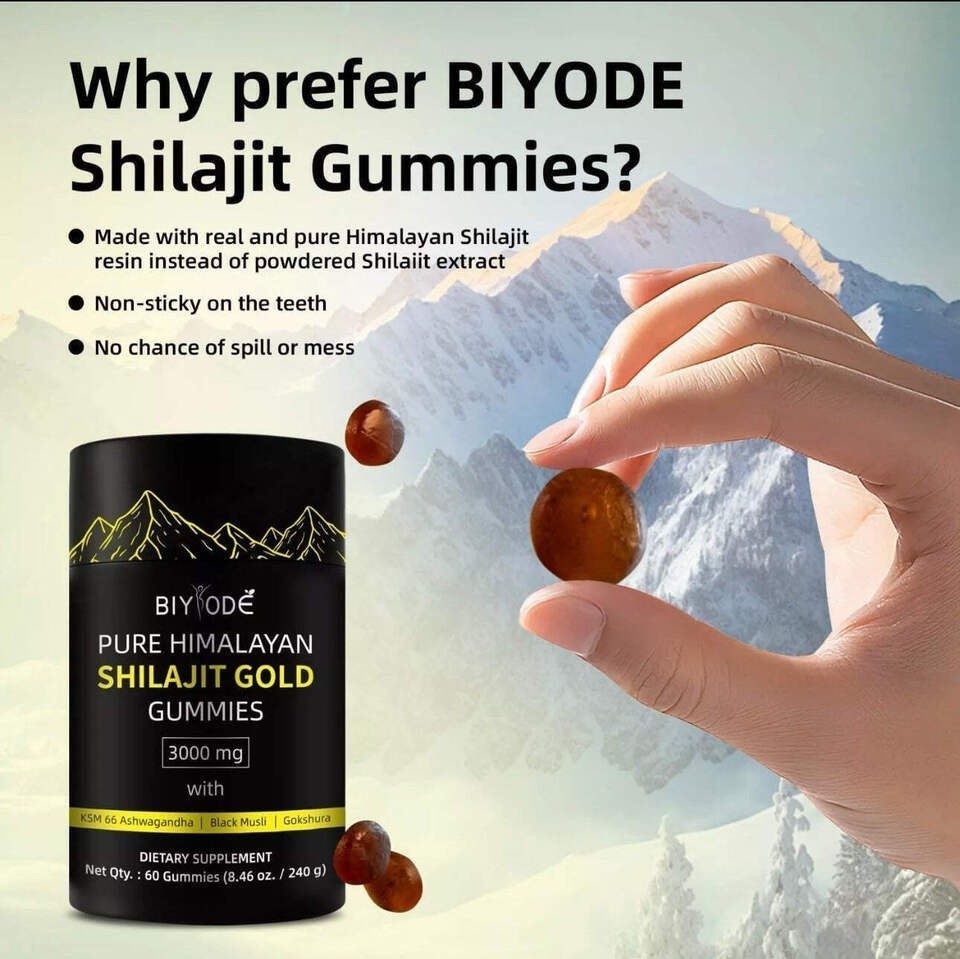 Himalayan Shilajit GOLD Gummies, Natural Extremely Potent 3000 mg, Fulvic Acid