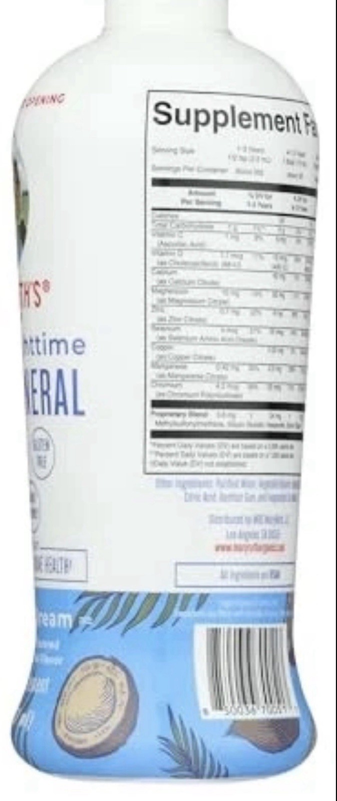 MaryRuth’s Liquid Nighttime Multimineral Coconut Dream 32oz 3 Pack Free Shipping