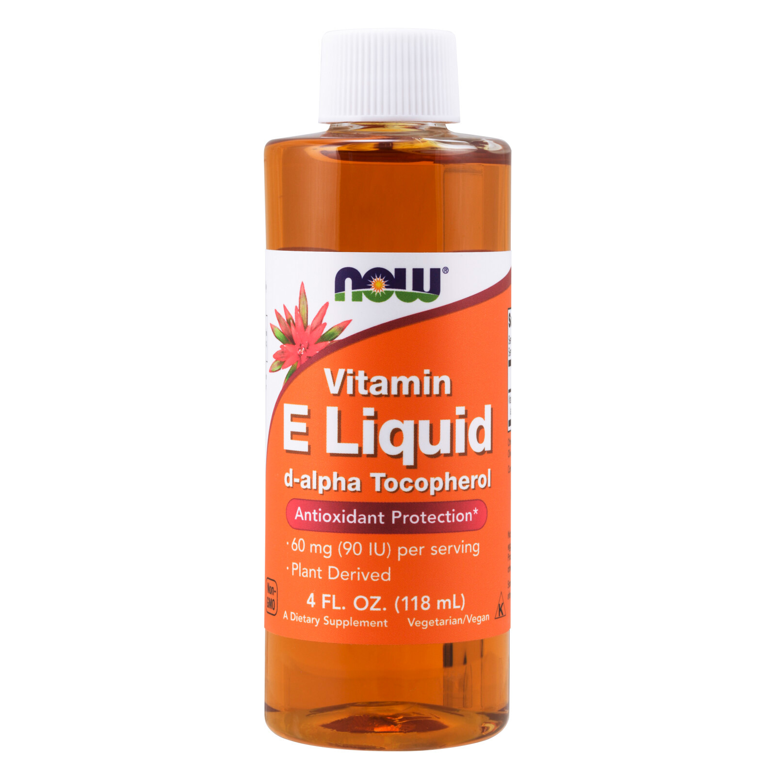 NOW FOODS Vitamin E 4 fl oz, Antioxidant Protection, D-Alpha Tocopherol, Liquid