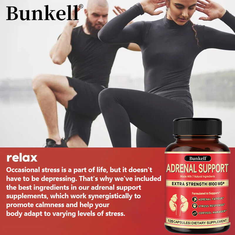 Adrenal Support Supplement – Supports Healthy Adrenal Function-30/60/120Capsules