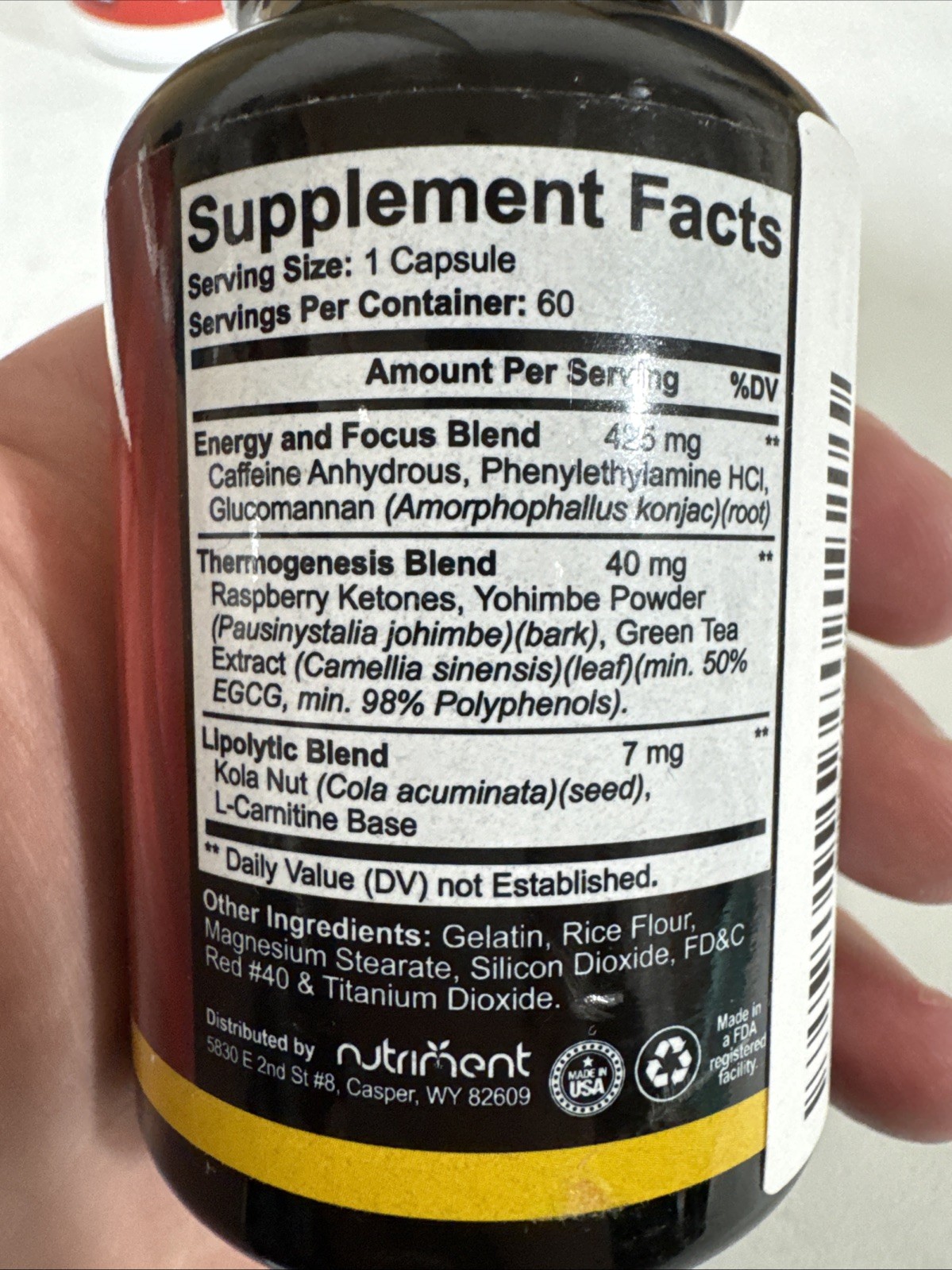 Quick Ten – Unisex Dietary Supplement Fat Burner 60x Capsules Rapid Weight Loss