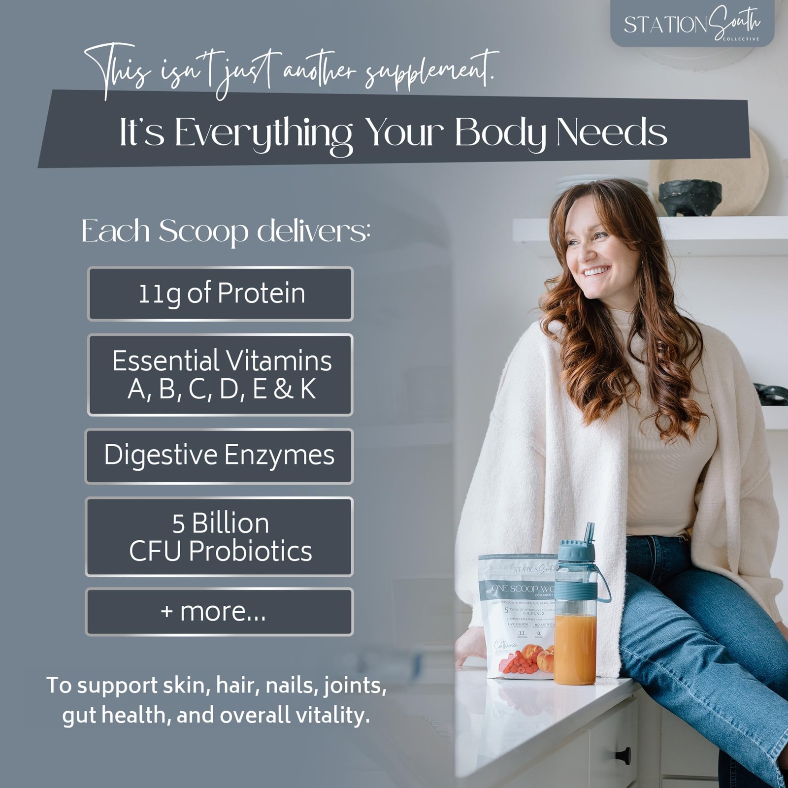 Station South Collective One Wonder Whole Body Wellness 5 Collagens 6 Organic